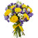 букет желтых роз и синих ирисов. Молдова