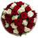 букет из красных и белых роз. Молдова